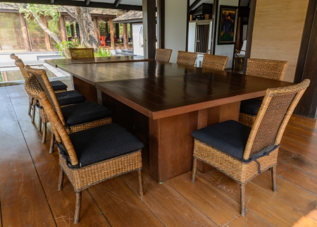 A private area in an Asia Restaurantのeditorial素材