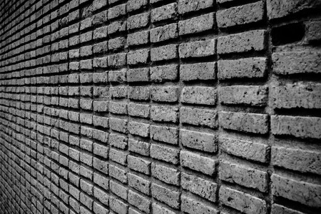 Brick Wall Perspective with vignetteの写真素材