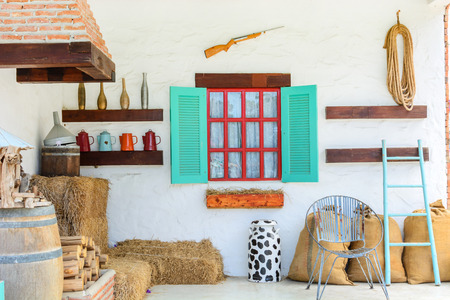 interior design of country house, farmの写真素材