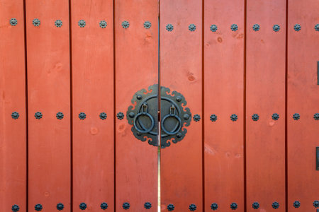wooden door korean style