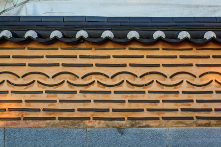 korean style brick wall