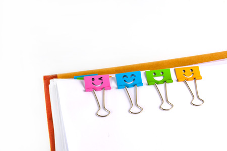 Close up of documents with binder clipsの写真素材