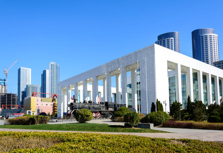 Dalian modern museum in Dalian city, Chinaのeditorial素材