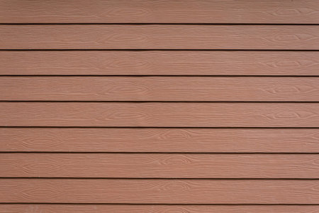 Row of brown Shera wood wall texturedの写真素材