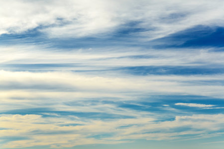 white fluffy clouds with the beautiful blue sky