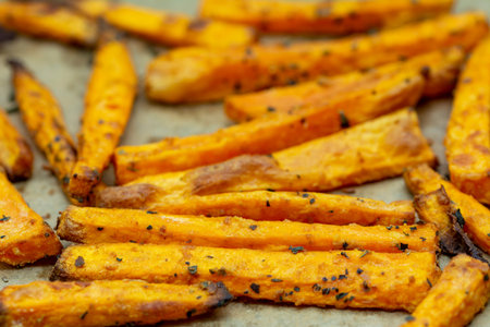 Sweet potato fries made in the oven