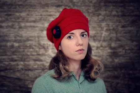 girl wearing hat