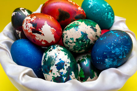 Easter painted eggs to celebrate the holiday