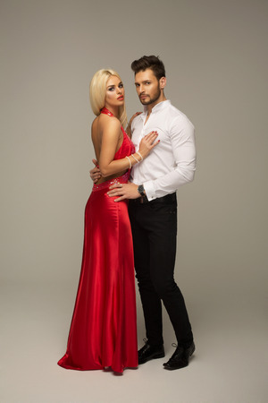 Beautiful couple posingの写真素材