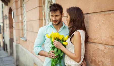 Portrait of couple in loveの写真素材