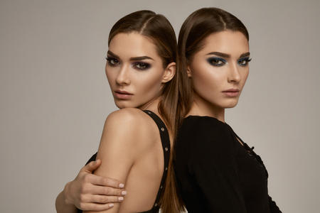 Beautiful natural female modelsの写真素材