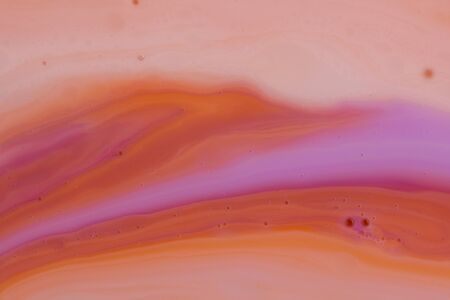 Macro universe, acrylic multi-colored paints, amazing texture, paints in water. Universe in a plate.の写真素材