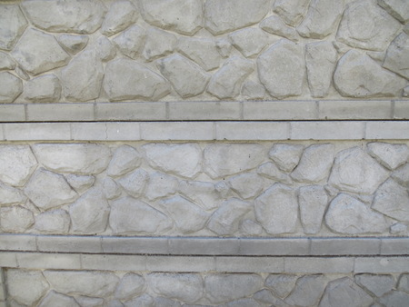 Stone pavers, which are made of the tracks on the street.の写真素材