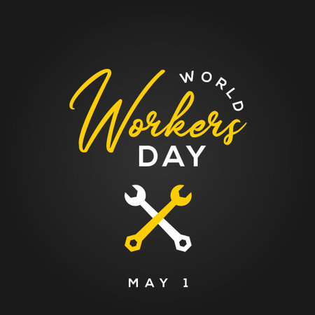 Labor Day Vector Design Illustrationのイラスト素材