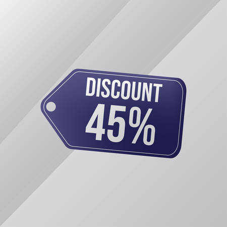Up To 45% Label Discount Sale Vector Designのイラスト素材