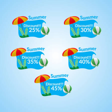 Summer Sale Vector Design Illustrationのイラスト素材