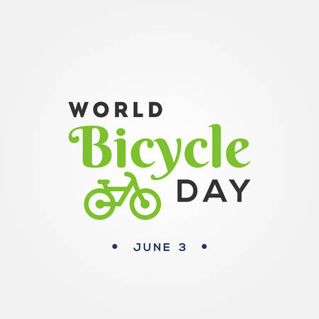 World Bicycle Day Vector Design Illustrationのイラスト素材