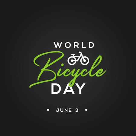 World Bicycle Day Vector Design Illustrationのイラスト素材