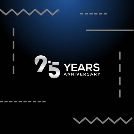 95 Years Anniversary White Number Vector Designのイラスト素材