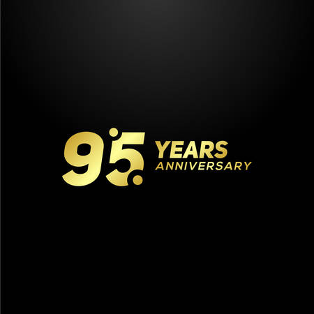 95 Years Anniversary Vector Designのイラスト素材
