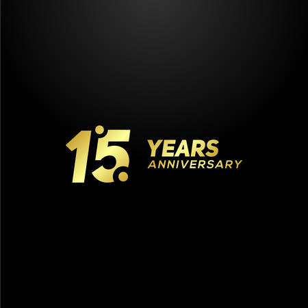 15 Years Anniversary Vector Designのイラスト素材