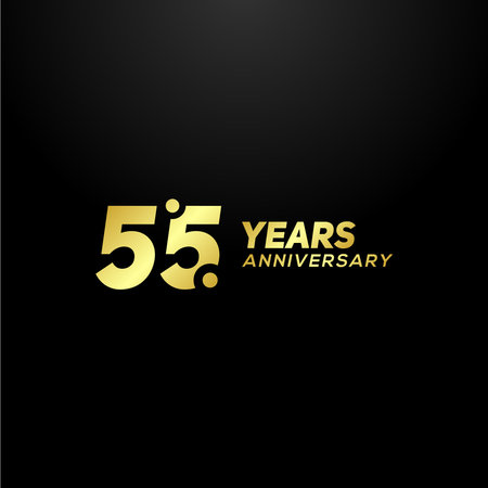 55 Years Anniversary Vector Designのイラスト素材