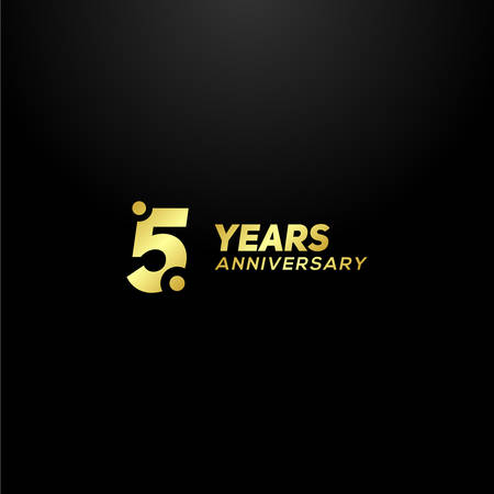 5 Years Anniversary Vector Designのイラスト素材