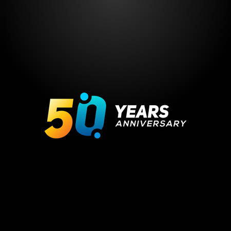 50 Years Anniversary Vector Designのイラスト素材