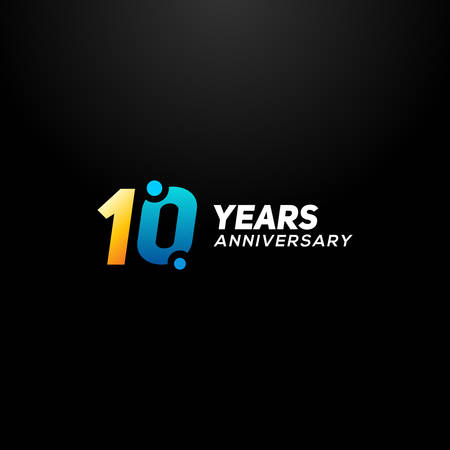 10 Years Anniversary Vector Designのイラスト素材