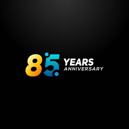 85 Years Anniversary Vector Designのイラスト素材