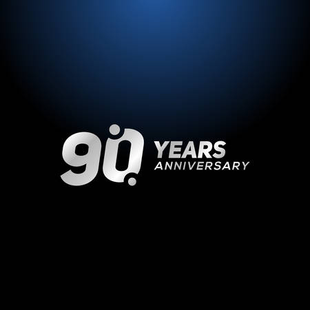 90 Years Anniversary Vector Designのイラスト素材