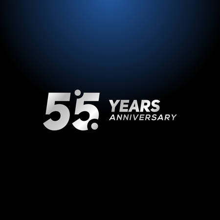 55 Years Anniversary Vector Designのイラスト素材