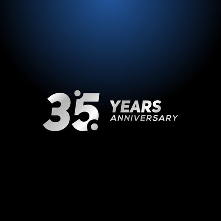 35 Years Anniversary Vector Designのイラスト素材