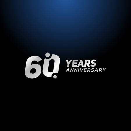 60 Years Anniversary Vector Designのイラスト素材