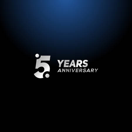 5 Years Anniversary Vector Designのイラスト素材