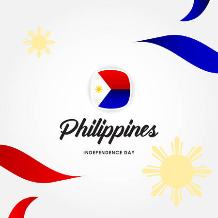 Philippines Independence Day Vector Design Illustrationのイラスト素材