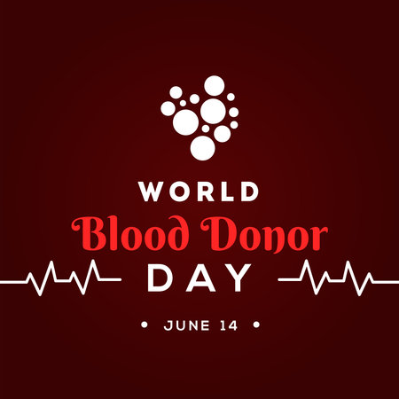 World Blood Donor Day Vector Design Illustrationのイラスト素材