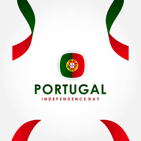 Portugal Independence Day Vector Design Illustrationのイラスト素材