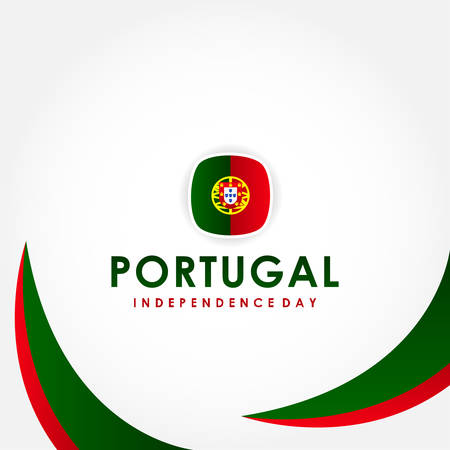 Portugal Independence Day Vector Design Illustrationのイラスト素材