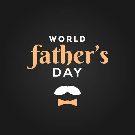 World Father's Day Vector Design Illustrationのイラスト素材