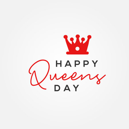 Happy Queens Day Vector Design Illustrationのイラスト素材