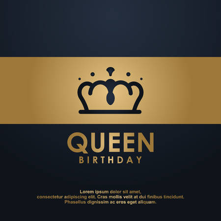 Happy Queens Day Vector Design Illustrationのイラスト素材