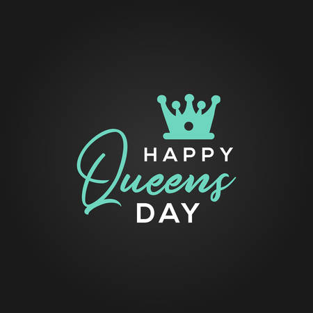 Happy Queens Day Vector Design Illustrationのイラスト素材