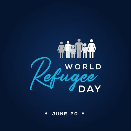 Refugee Day Vector Design Illustrationのイラスト素材