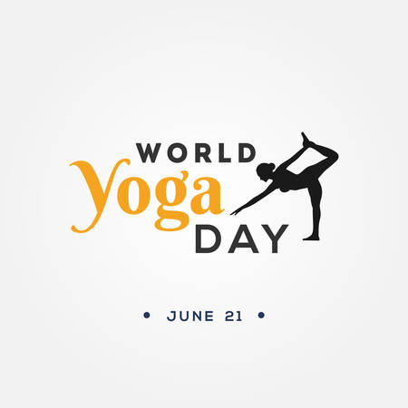 Yoga Day Vector Design Illustrationのイラスト素材