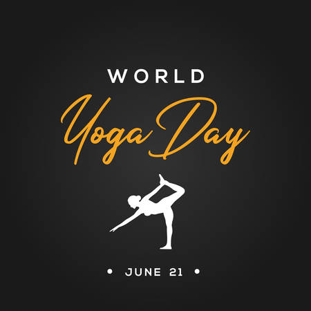 Yoga Day Vector Design Illustrationのイラスト素材
