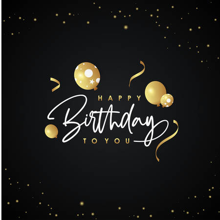 Happy Birthday Vector Design Illustrationのイラスト素材