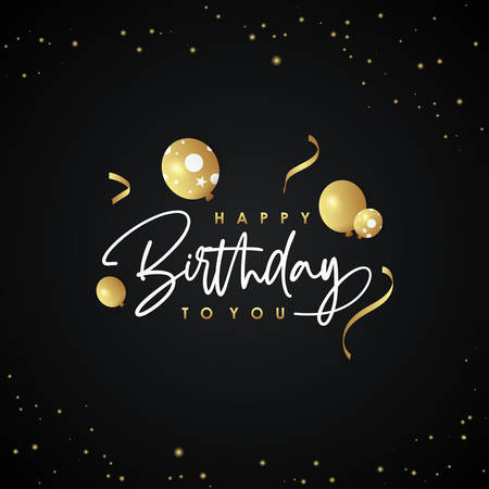 Happy Birthday Vector Design Illustrationのイラスト素材