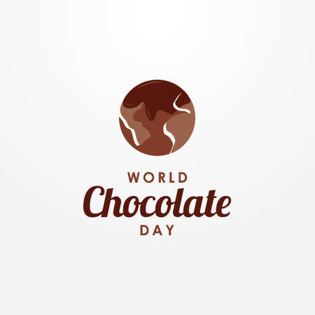 World Chocolate Day Vector Design Illustrationのイラスト素材