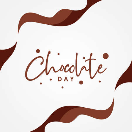 World Chocolate Day Vector Design Illustrationのイラスト素材